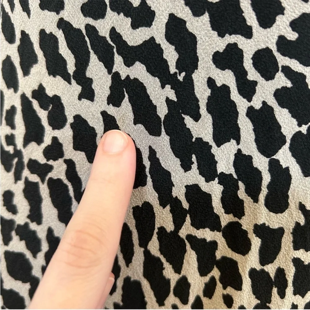 Vintage 1990s Jessica Howard Sleeveless Animal Print Beaded Midi Dress - Picture 13 of 16